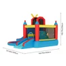 Kidkid Kids Inflatable Bouncy Castle with Double Slide & Basketball Hoop - One Size Image 2