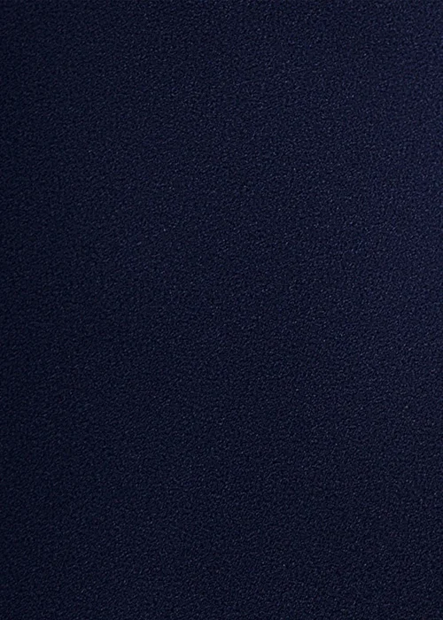 Goddiva Navy Blue One Shoulder Velvet Satin Bow Cape Maxi Dress - 14 Image 5