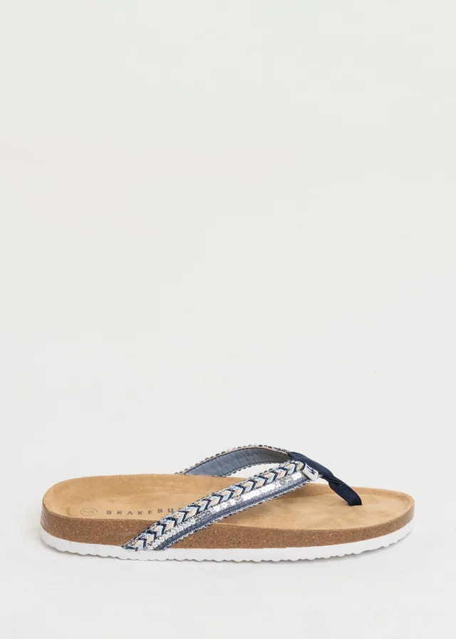 Brakeburn Blue Arrowsmith Flip Flop