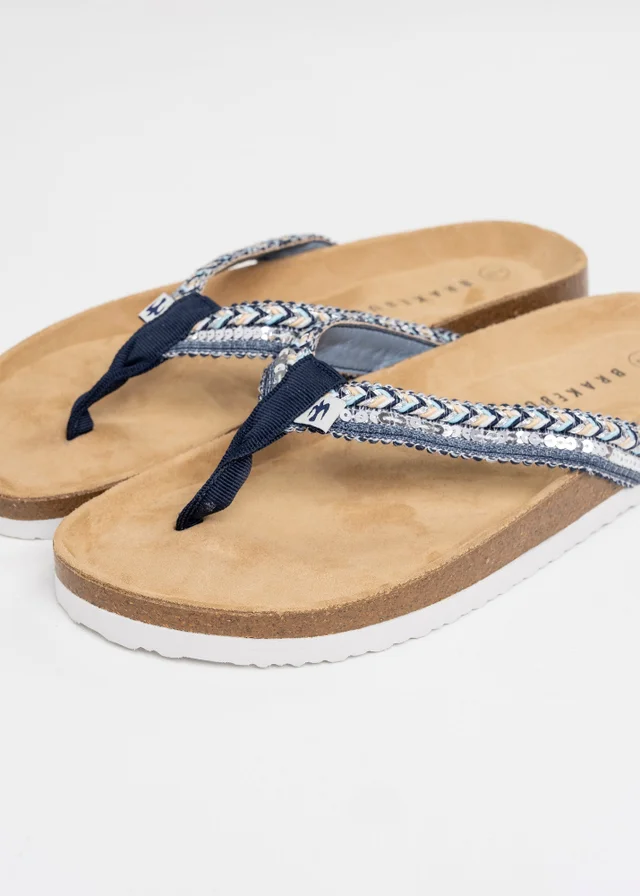 Brakeburn Blue Arrowsmith Flip Flop