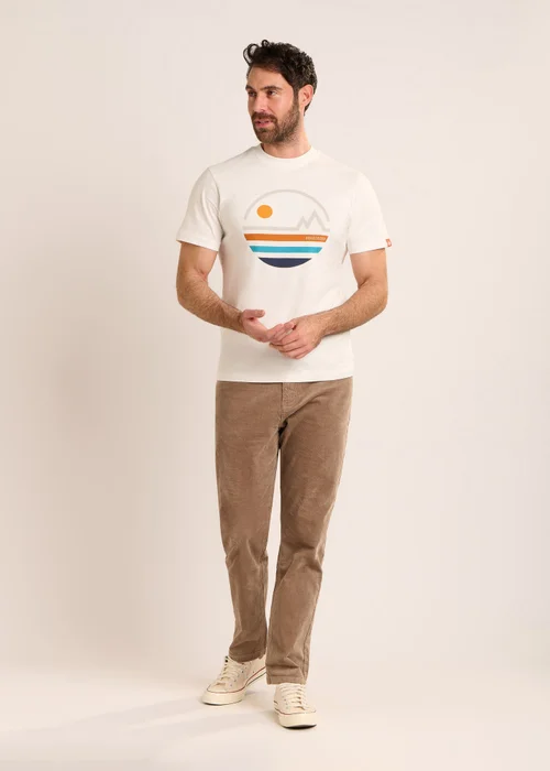 Brakeburn Cream Mountfield T-Shirt - L Image 3