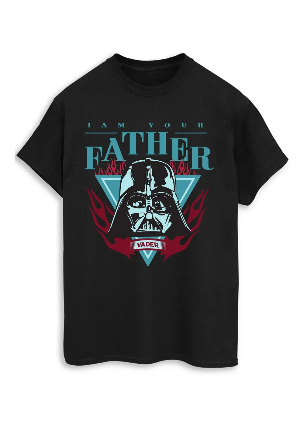 Spiral Galaxy Star Wars I Am Your Father Black Graphic T-Shirt - 5XL Image 1