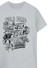 Spiral Galaxy Marvel Avengers Dad Grey Graphic T-Shirt - 5XL Image 2