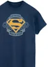 Spiral Galaxy DC Comics Superman Dad Of Steel Navy Blue Graphic T-Shirt - 5XL Image 2