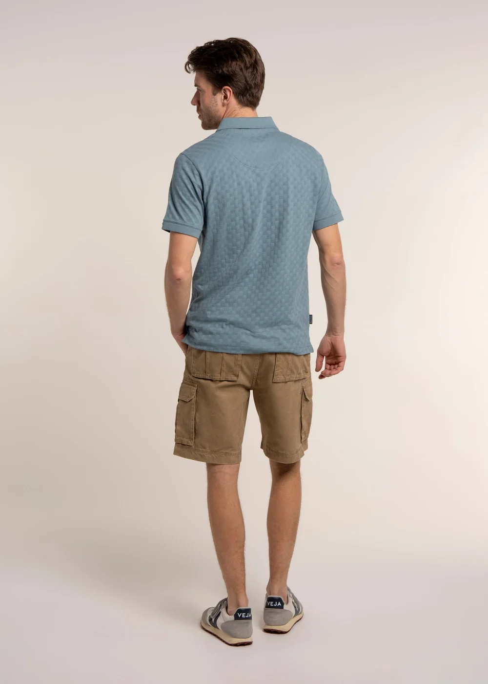 Brakeburn Blue Saxilby Jacquard Polo - S Image 2