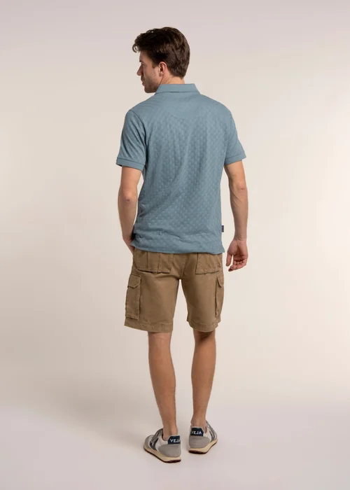 Brakeburn Blue Saxilby Jacquard Polo - S Image 2