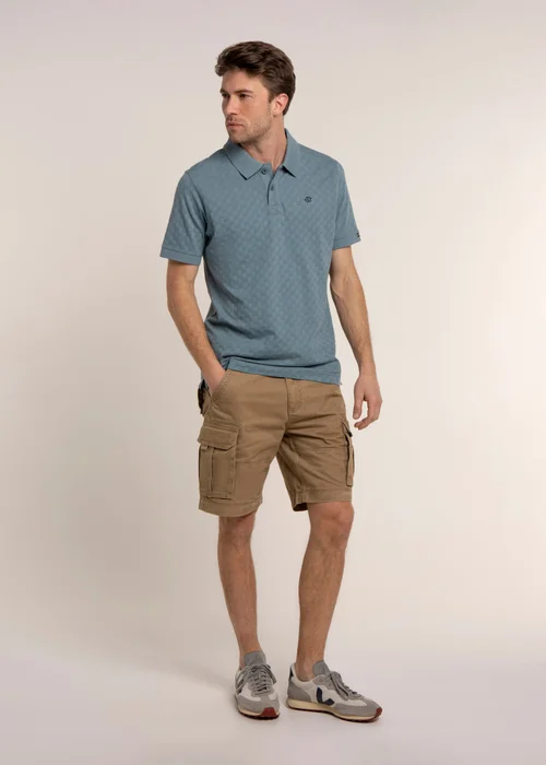 Brakeburn Blue Saxilby Jacquard Polo - S Image 4