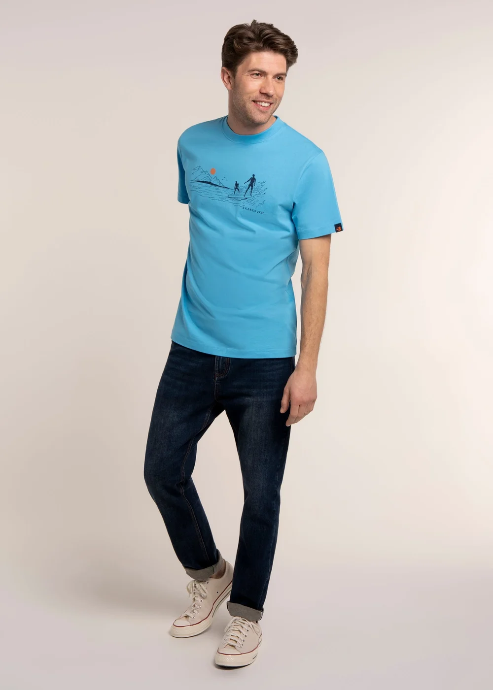 Brakeburn Blue Surfton T-Shirt - XL Image 4