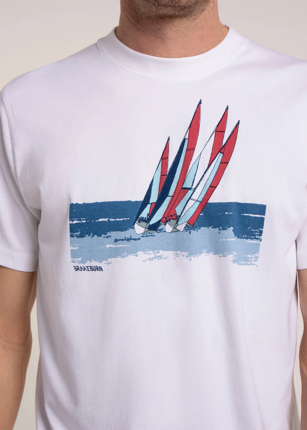 Brakeburn White Peckleton T-Shirt - XL Image 3