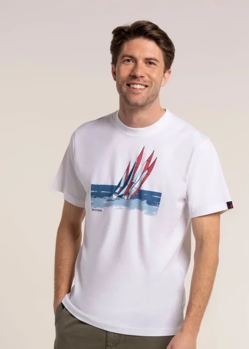 Brakeburn White Peckleton T-Shirt - XL Image 1