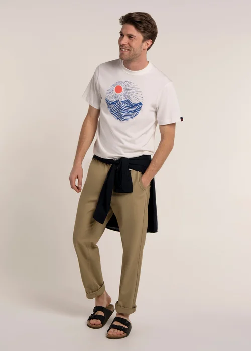 Brakeburn Cream Ockley T-Shirt - XL Image 4