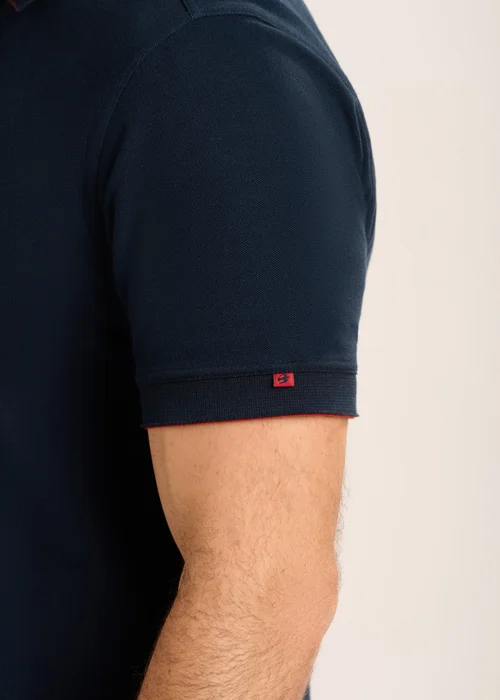 Brakeburn Navy Saintbury Pique Polo - S Image 5