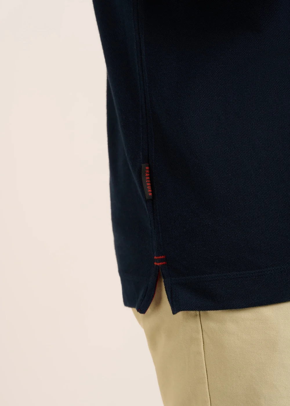 Brakeburn Navy Saintbury Pique Polo - S Image 4