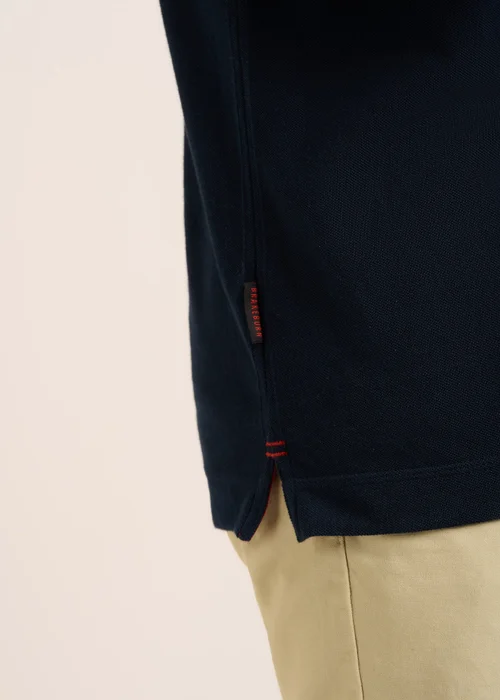 Brakeburn Navy Saintbury Pique Polo - S Image 4