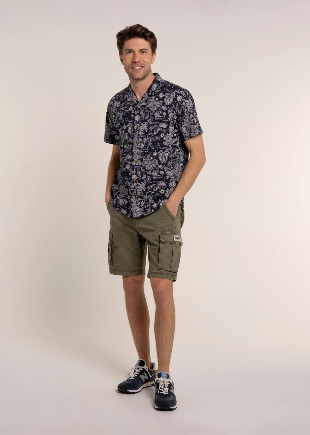 Brakeburn Navy Mattersey Shirt - M Image 1
