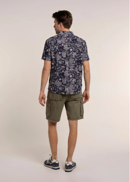Brakeburn Navy Mattersey Shirt - M Image 2