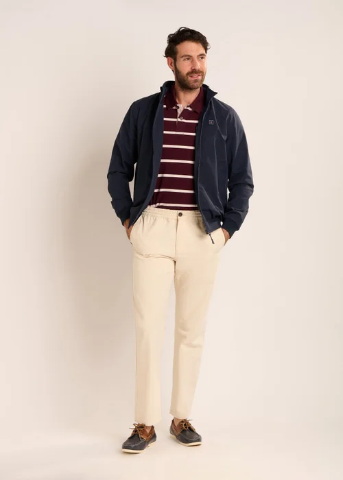 Brakeburn Beige Didbrook Textured Trousers - 36 Image 3