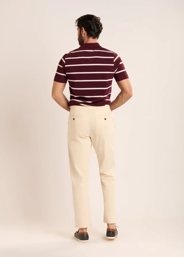 Brakeburn Beige Didbrook Textured Trousers