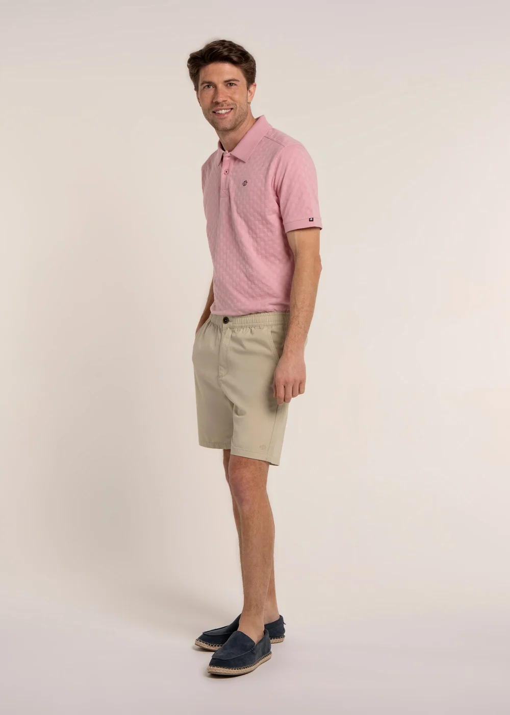 Brakeburn Stone Delvin Textured Shorts - 36 Image 3