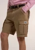 Brakeburn Stone Tickton Twill Cargo Shorts - 32 Image 3