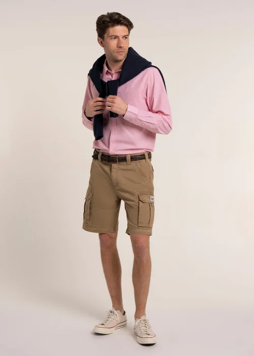 Brakeburn Stone Tickton Twill Cargo Shorts - 32 Image 4