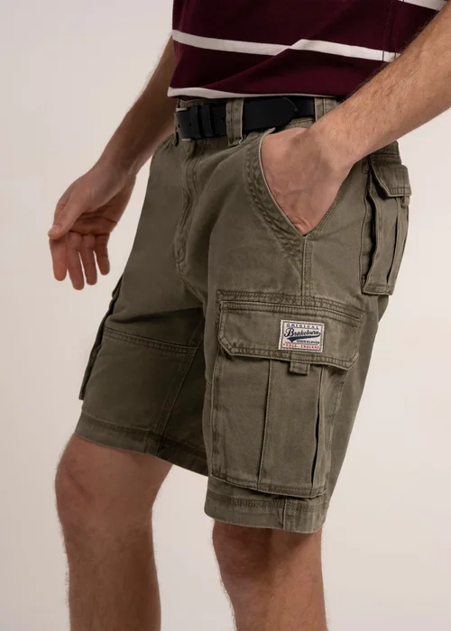 Brakeburn Green Tockton Cargo Shorts - 30 Image 3