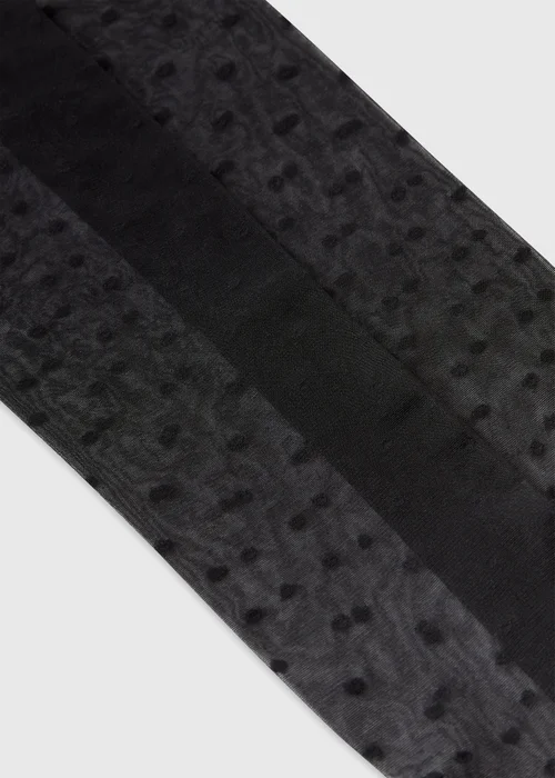 Black Polka Dot Tights - Small Image 2