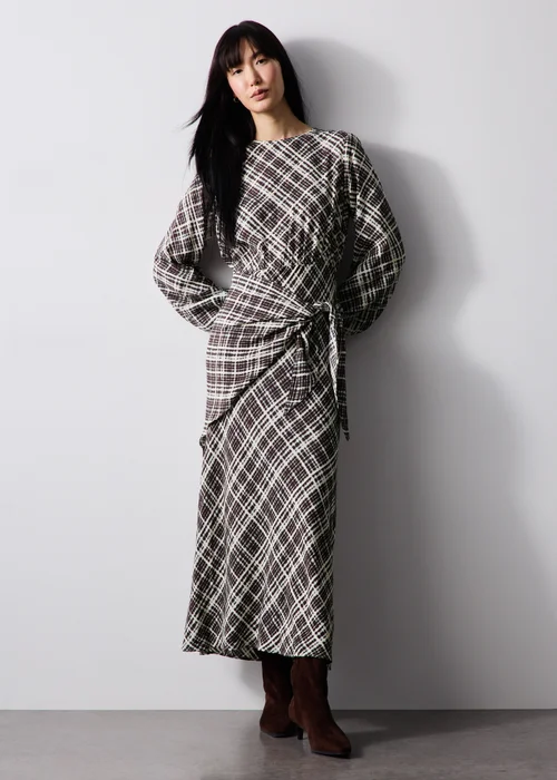 Tie Waist Midi Dress - Size 8 Image 1