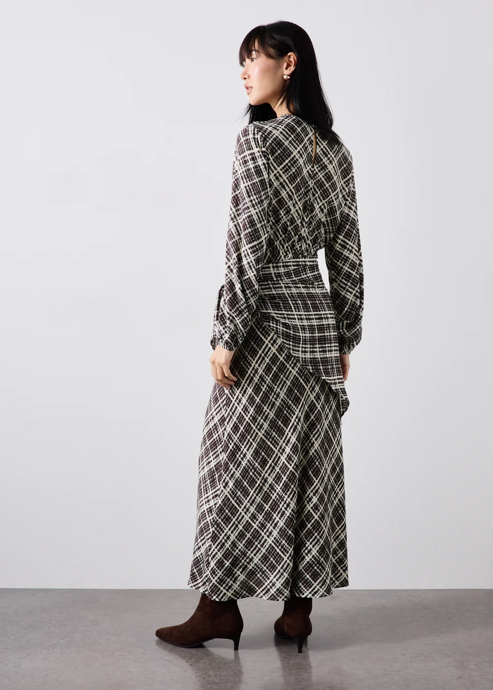 Tie Waist Midi Dress - Size 8 Image 2