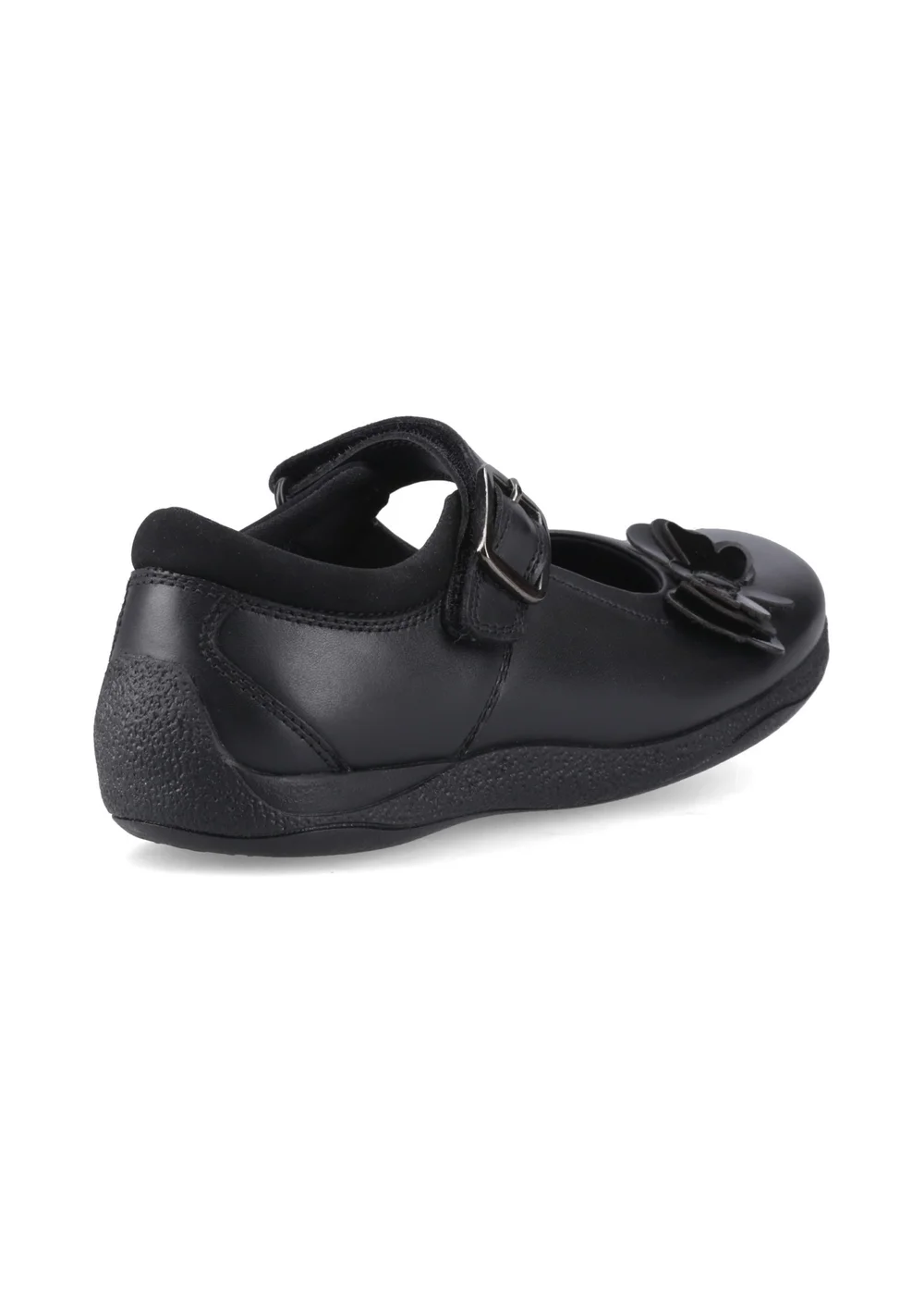 Hush Puppies Black Julie Ballerina Jnr (4–10 Years) - Size 10 Infant Image 3