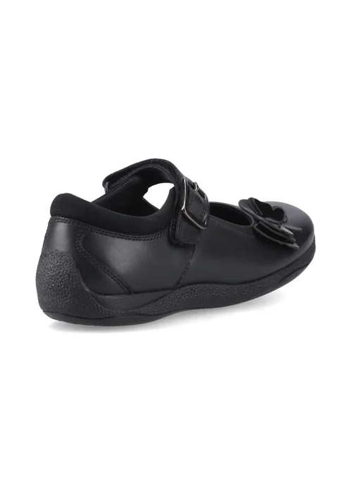 Hush Puppies Black Julie Ballerina Jnr (4–10 Years) - Size 10 Infant Image 3