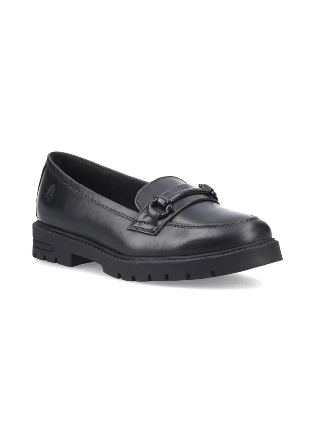 Hush Puppies Black Hazel Snaffle Loafer (7-15 Years)