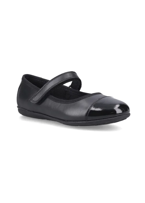 Hush Puppies Black Lottie Ballerina Jnr (4-10 Years) - Size 11 Infants Footwear Image 2