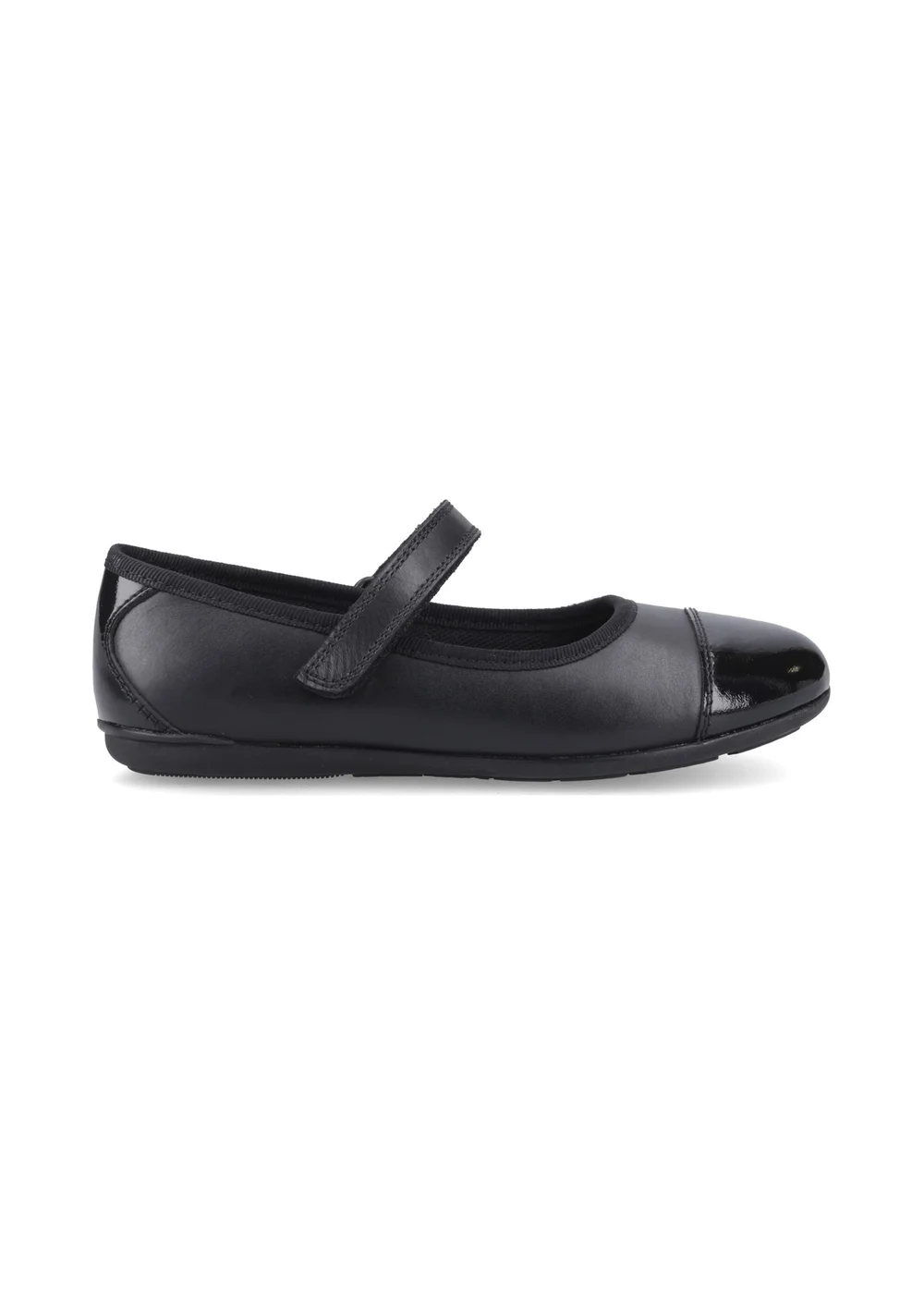 Hush Puppies Black Lottie Ballerina Jnr (4-10 Years) - Size 11 Infants Footwear Image 1