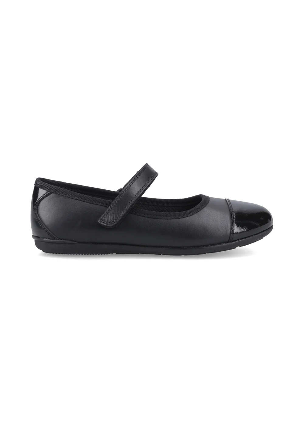 Hush Puppies Black Lottie Ballerina Snr (10-14 Years) - Size 3 Infants Footwear Image 1