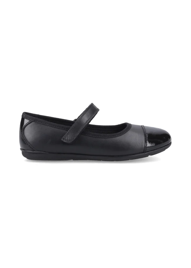 Hush Puppies Black Lottie Ballerina Snr (10-14 Years)