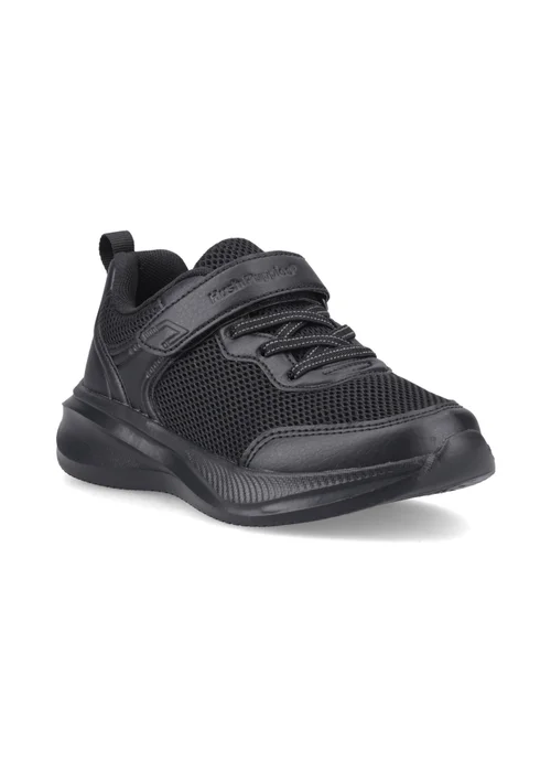 Hush Puppies Black Marty Trainer Snr (10-16 Years) - 4 Infant Image 2