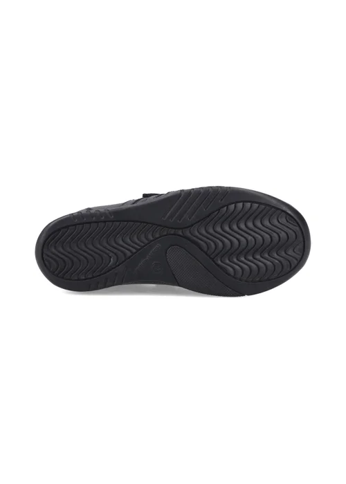 Hush Puppies Black Josh Touch Fasten 2 Snr (10-15 Years) - 6 Infants Image 4