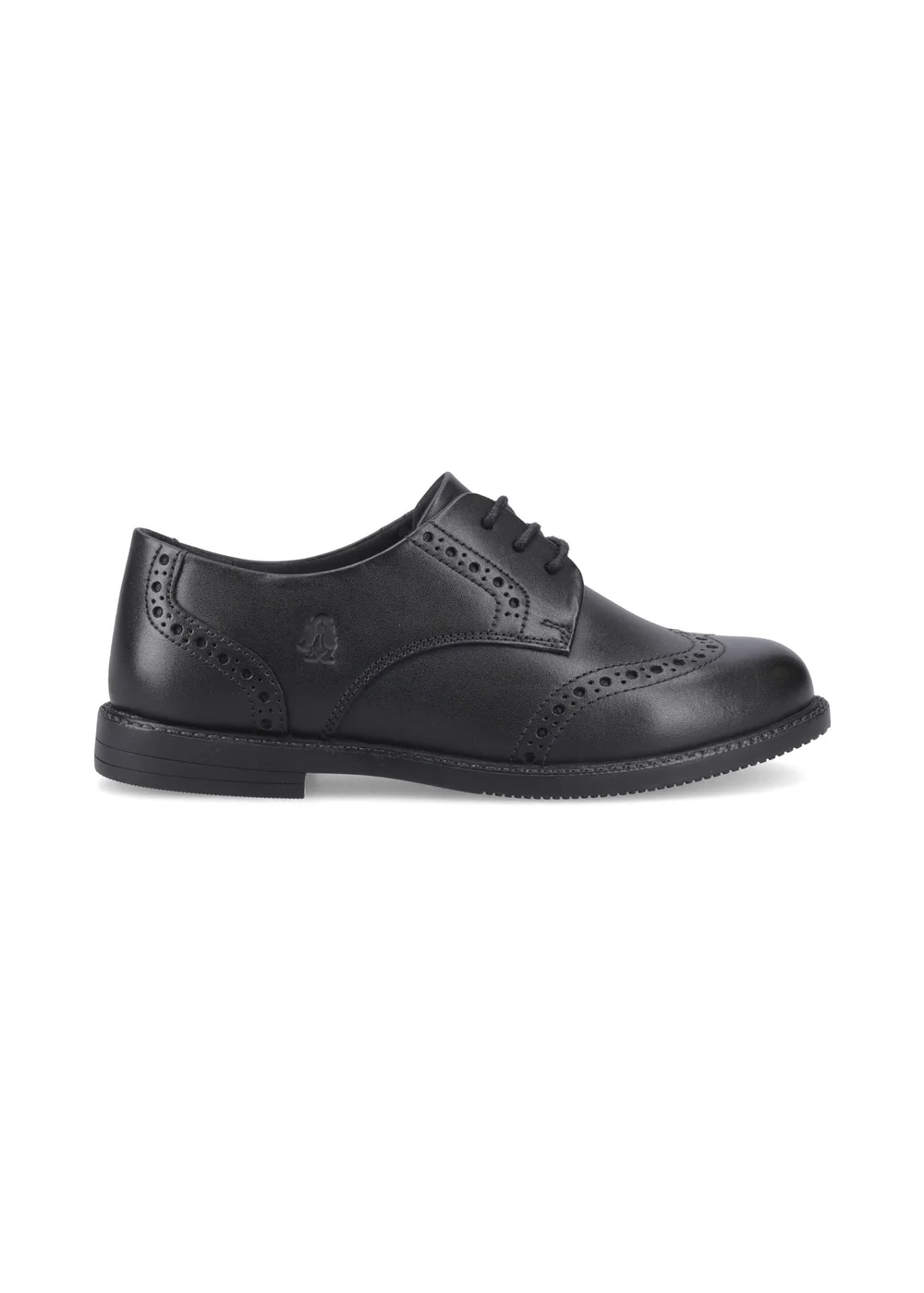 Hush Puppies Black Ava Brogue Sneaker (10-15 Years) - Size 4 Infants Footwear Image 1