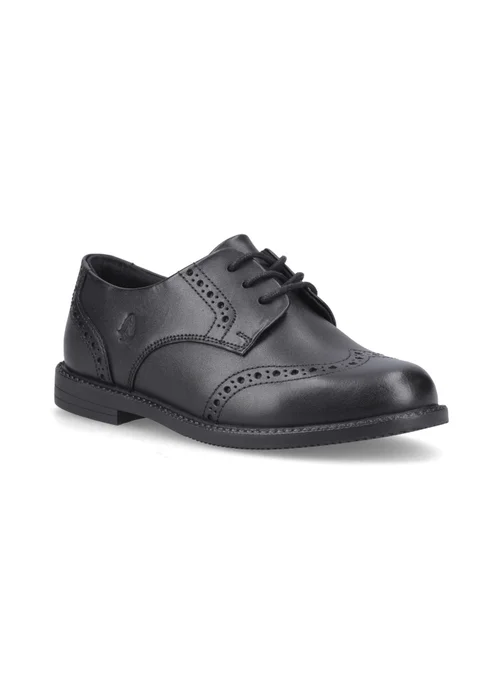 Hush Puppies Black Ava Brogue Sneaker (10-15 Years) - Size 4 Infants Footwear Image 2