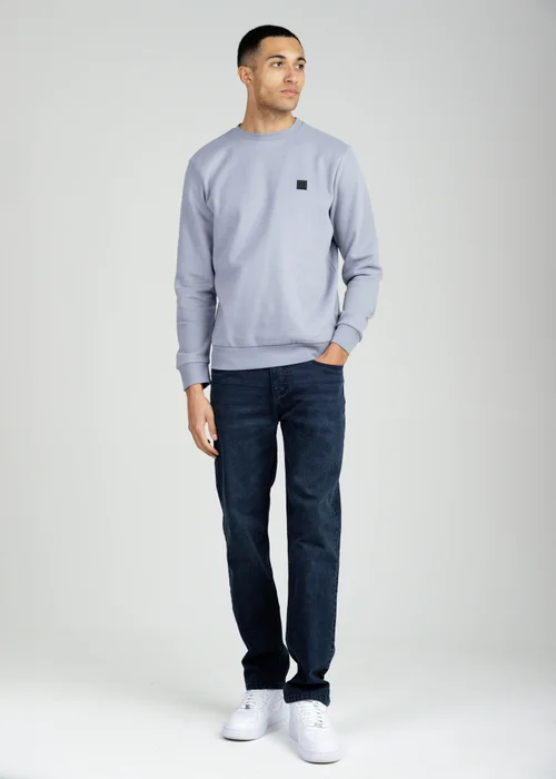 Tokyo Laundry Light Blue Essential Brushed Fleece Crew Sweatshirt - M Image 4