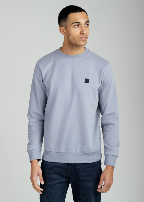 Tokyo Laundry Light Blue Essential Brushed Fleece Crew Sweatshirt - M Image 1