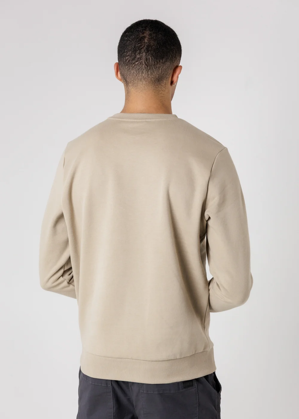 Tokyo Laundry Beige Essential Brushed Fleece Crew Sweatshirt - M Image 2