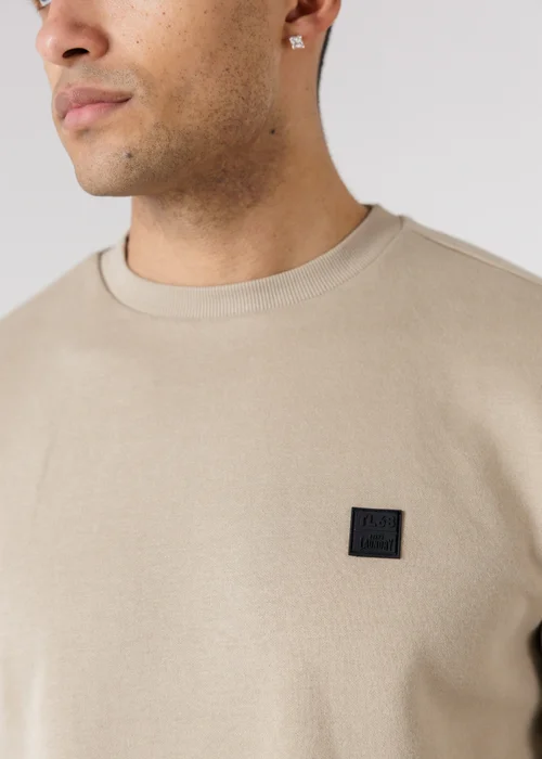 Tokyo Laundry Beige Essential Brushed Fleece Crew Sweatshirt - M Image 3