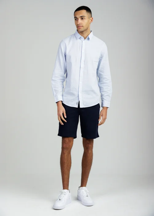 Tokyo Laundry Light Blue Linen Blend Long Sleeve Button-Up Shirt - XL Image 3