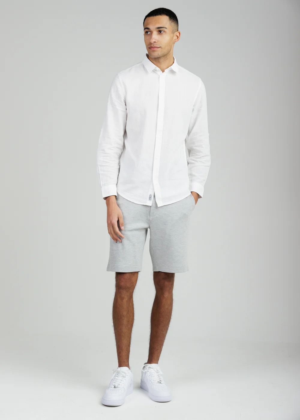 Tokyo Laundry White Linen Blend Long Sleeve Button-Up Shirt - XL Image 4