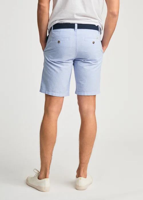 Tokyo Laundry Blue Cotton Oxford Shorts With Belt - L Image 2