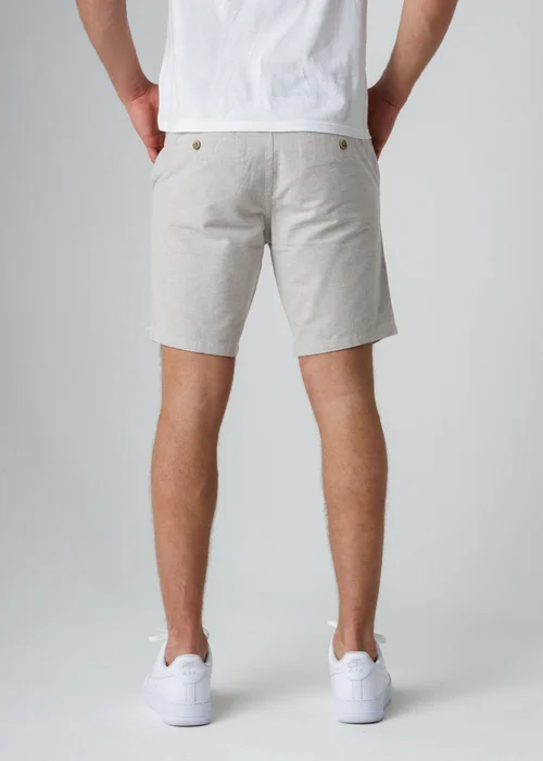 Tokyo Laundry Stone Cotton Oxford Shorts With Belt - L Image 2