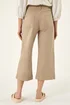 Roman Beige Wide Leg Stretch Denim Culottes - 12 Image 4