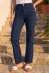 Roman Navy Petite Stretch Straight Leg Jeans - 12 Image 2